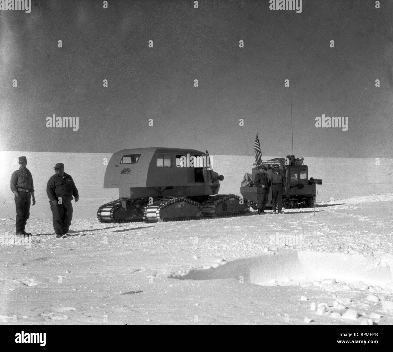 Operation Deep Freeze I 1955 / 1956 USA Task Force 43 Stock Photo