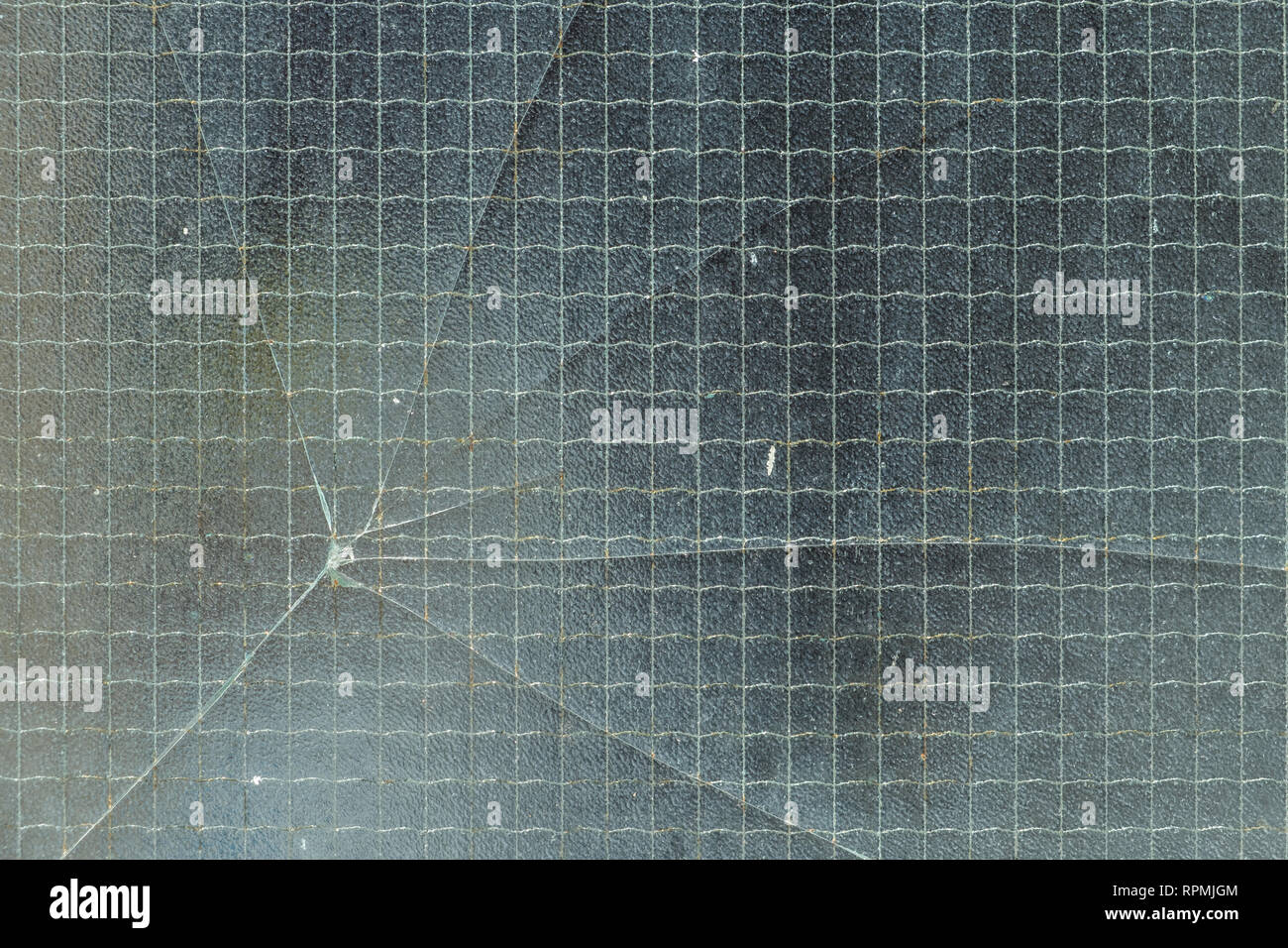 Broken glass. Abstract dark background Stock Photo