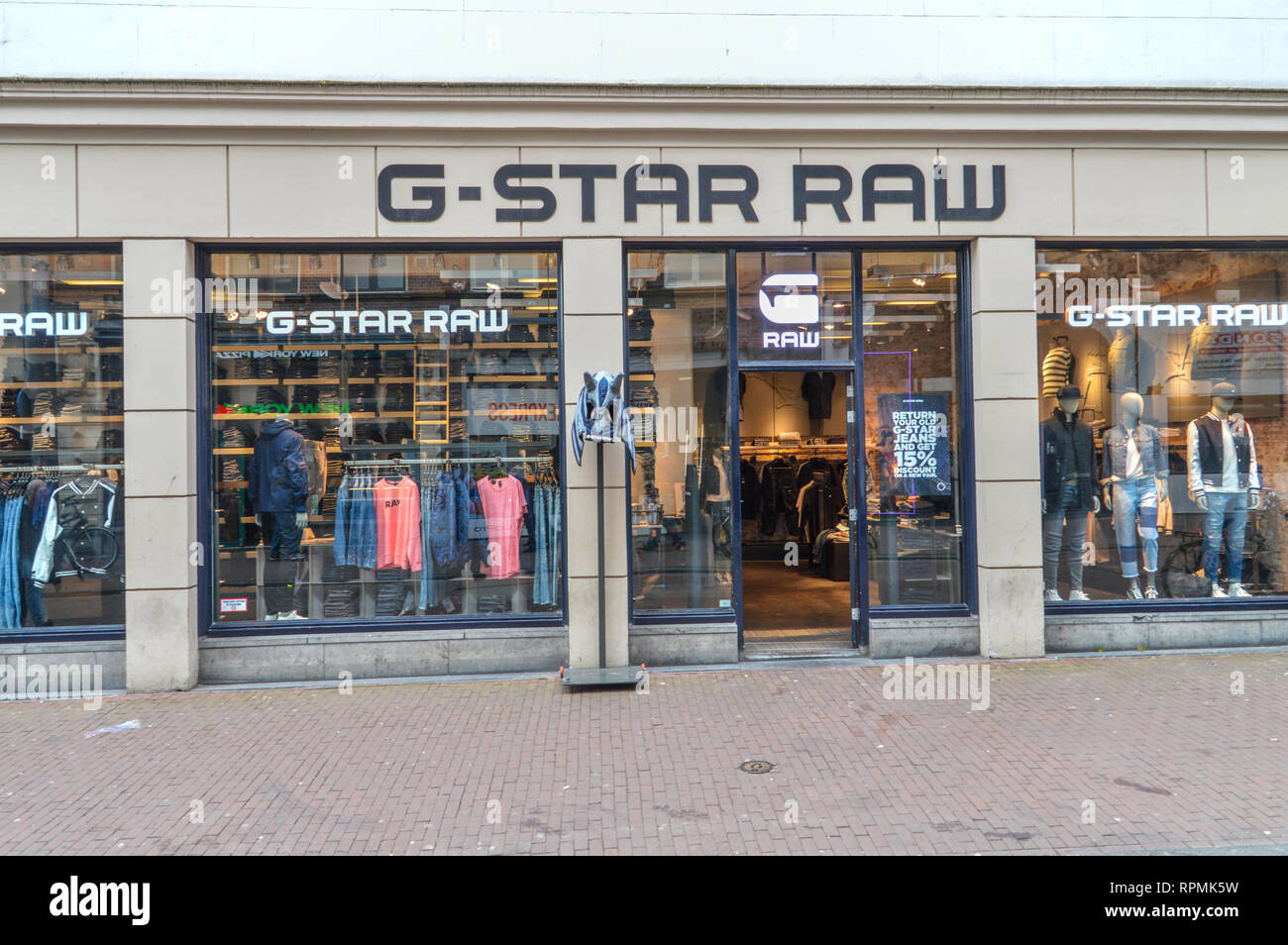 G-Star Raw Shop At Amsterdam The Netherlands 2018 Stock Photo - Alamy
