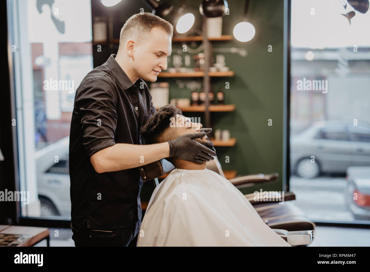 Barber shop after shave hires stock photography and images Alamy