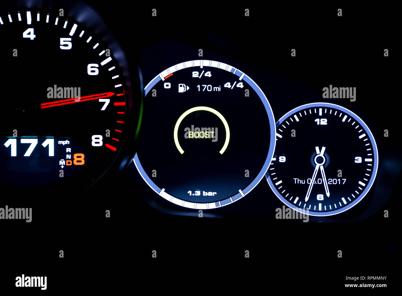 Mileage Dashboard High Resolution Stock Photography and Images Alamy