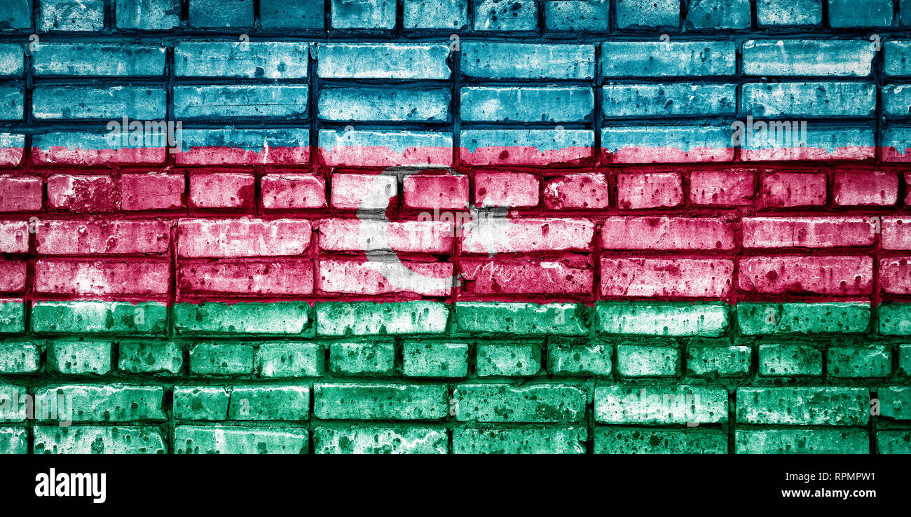 national-flag-of-azerbaijan-on-a-brick-background-concept-image-for
