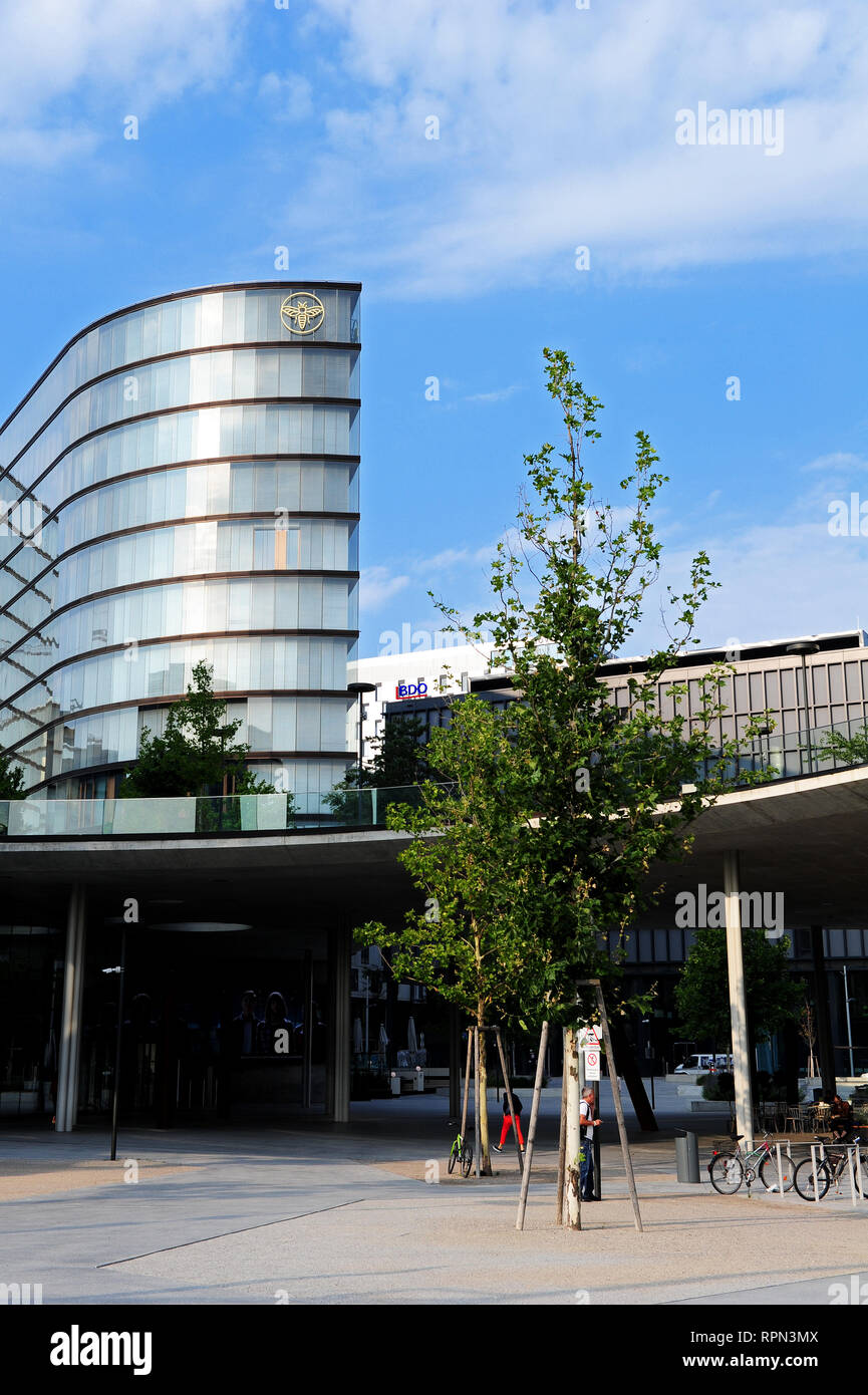 The new district of Erste Campus, projected by Henke Schreieck studio, Vienna, Austria Stock Photo