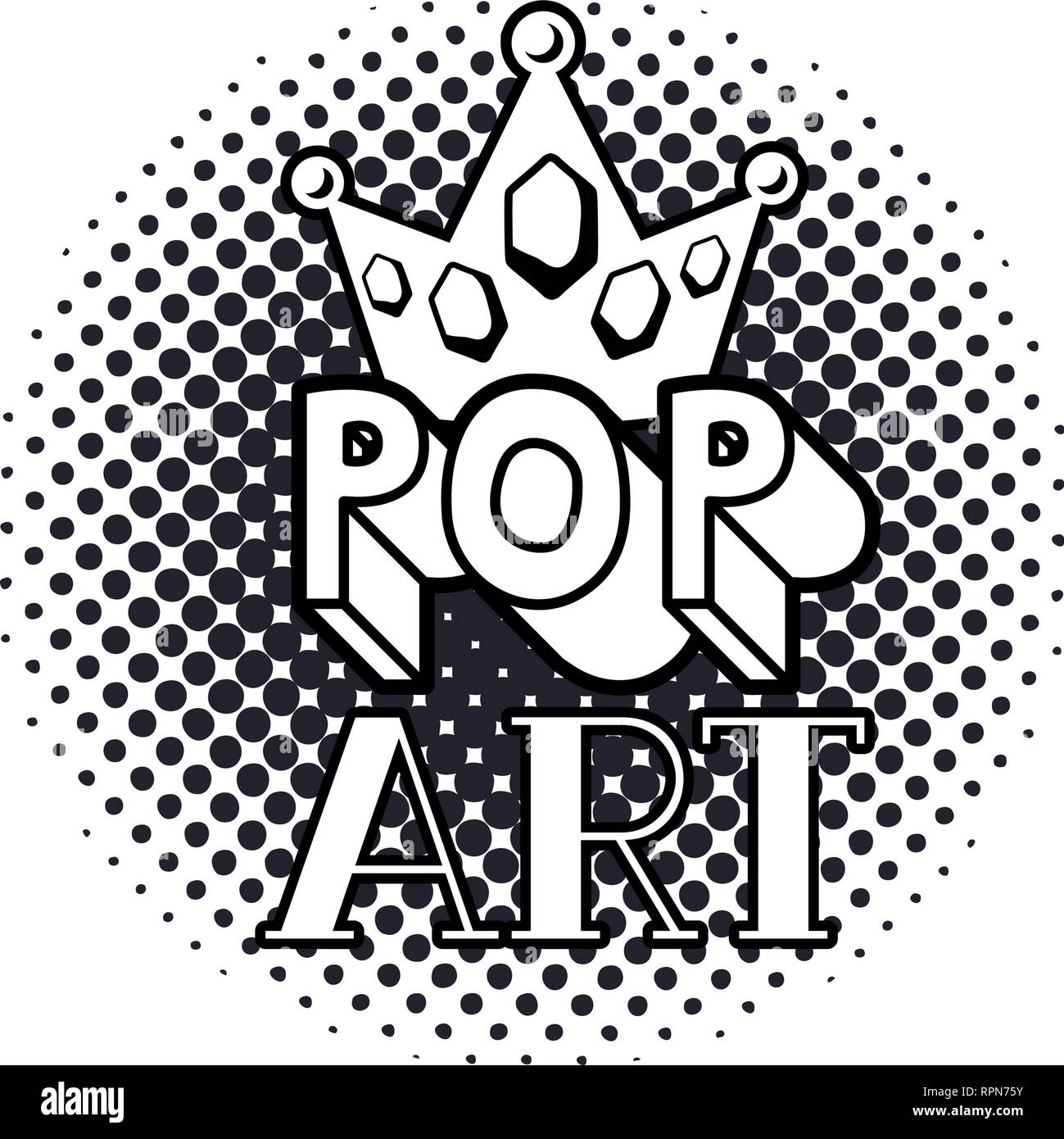 golden crown pop art icon Stock Vector Image & Art Alamy