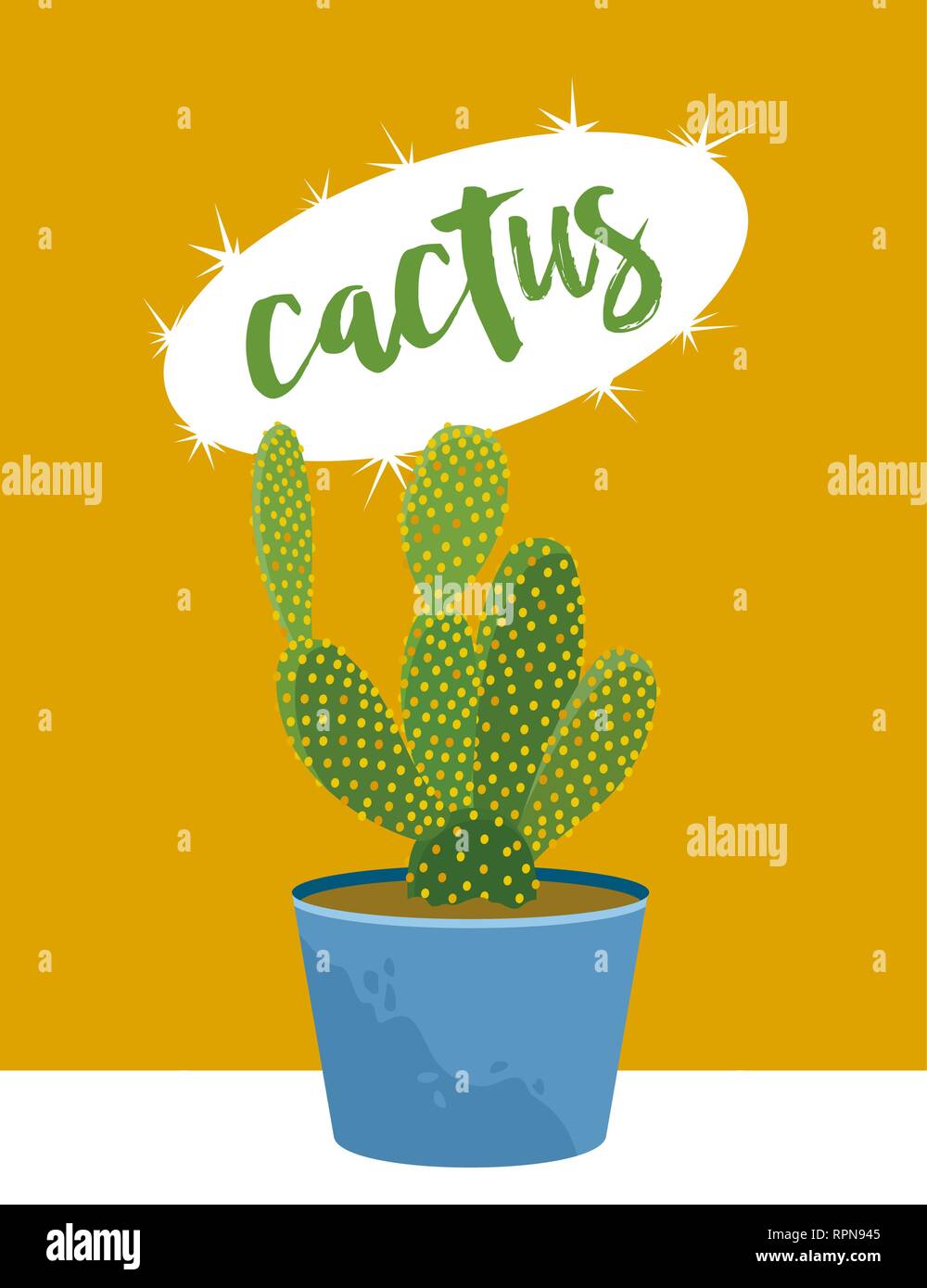 Cactus background Stock Vector
