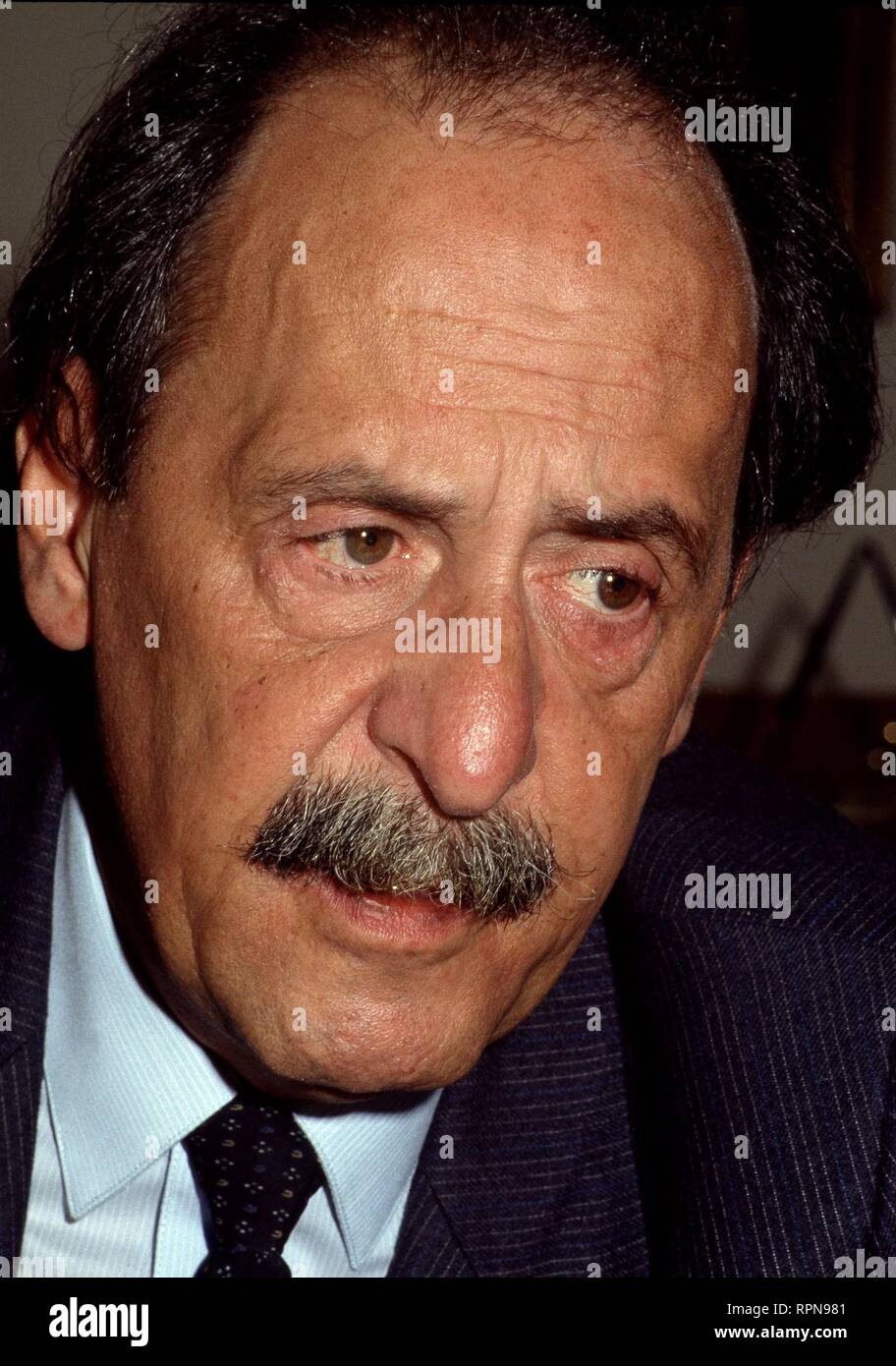 CASTELLANOS, PABLO POLITICO ESPAÑOL. 1934 FOTO AÑO 1989 Stock Photo