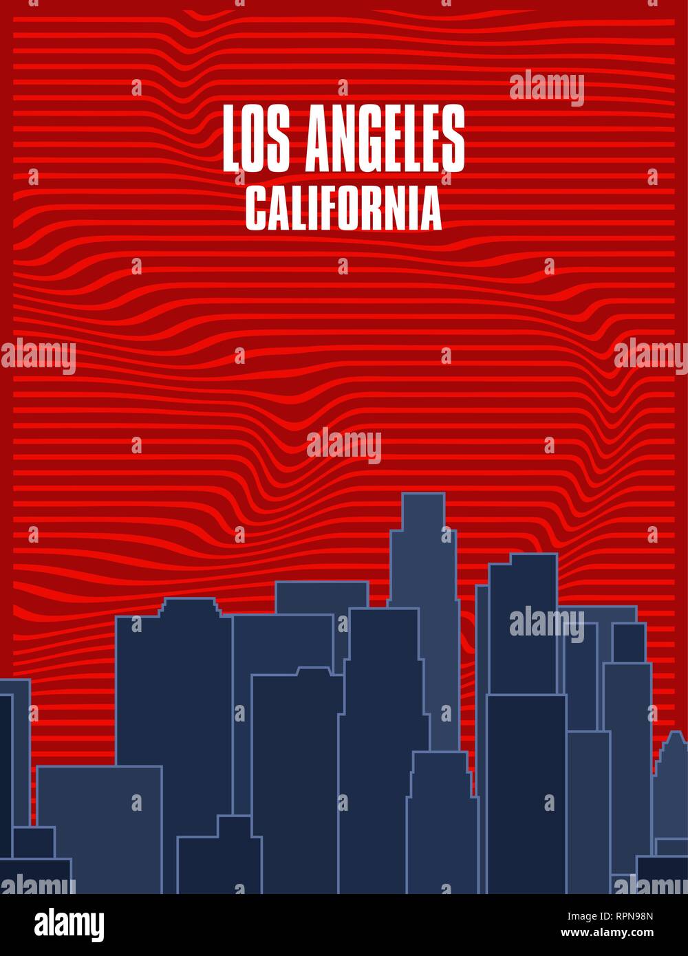 Los angeles california travel Stock Vector Images Alamy