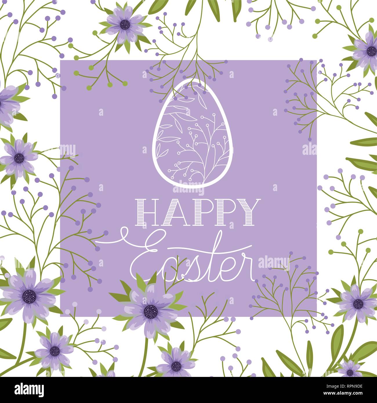 happy easter label isolated icon Stock Vector Image & Art - Alamy