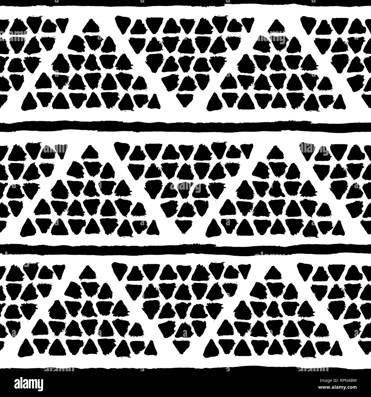 Painted chevron pattern. Seamless brush stroke lines Stock Vector Image