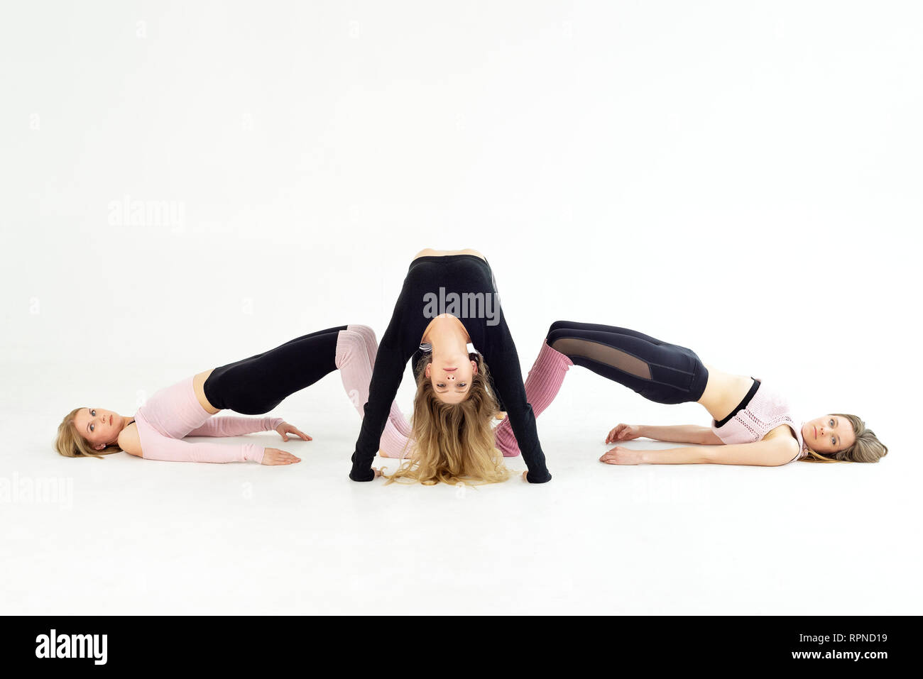 Bend Over Backwards White Background High Resolution Stock Photography And Images Alamy