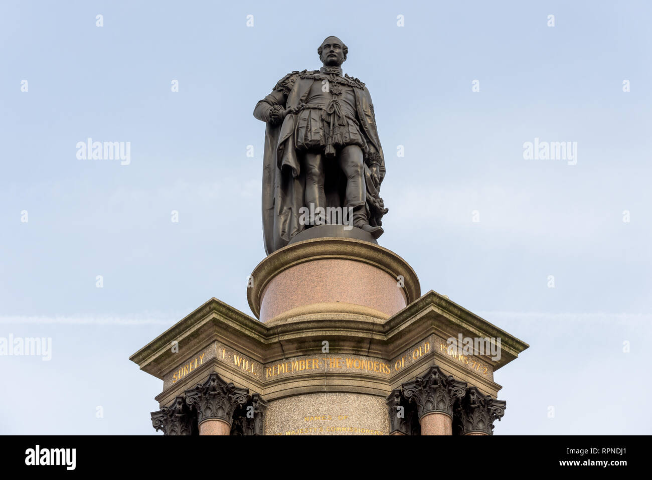 Statue of Prince Albert outside the Royal Albert Hall in South