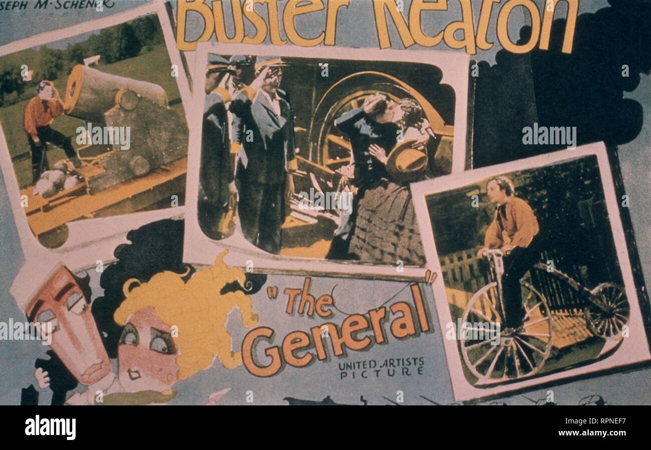 'EL MAQUINISTA DE LA GENERAL' 1927 - PELICULA DIRIGIDA E INTERPRETADA POR BUSTER KEATON. Author: KEATON, BUSTER. Stock Photo