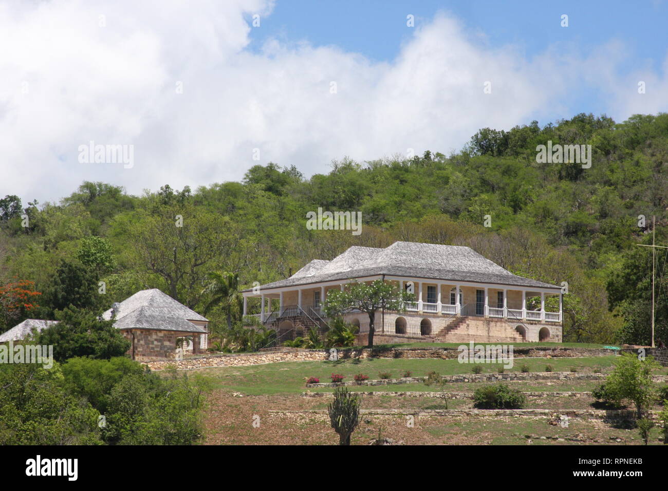Royal House in Antigua Stock Photo Alamy