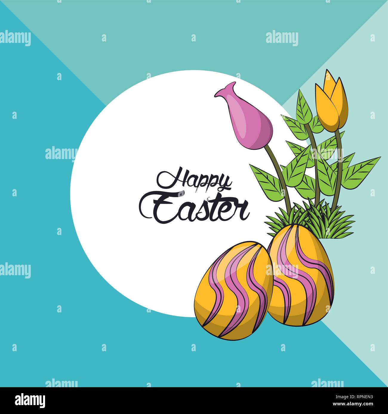 Happy easter day card Stock Vector Image Art Alamy Happy easter day card Stock Vector Image Art Alamy