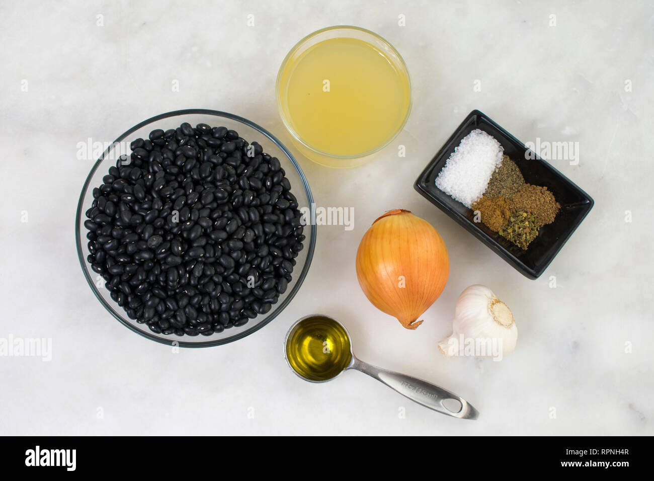 Brazilian Black Beans Ingredients Stock Photo Alamy