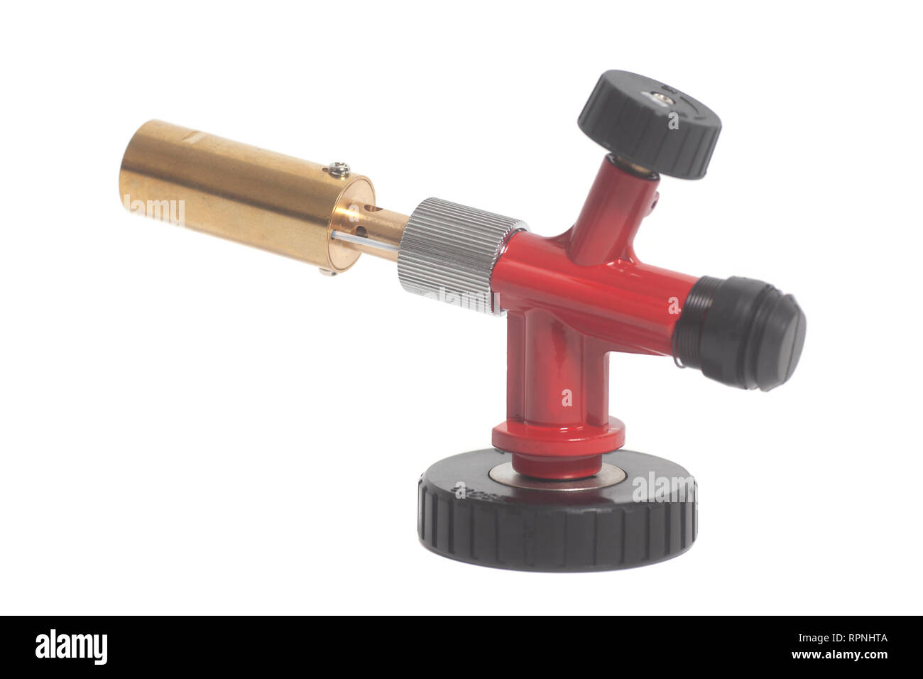 Manual gas burner isolated on white background Stock Photo Alamy