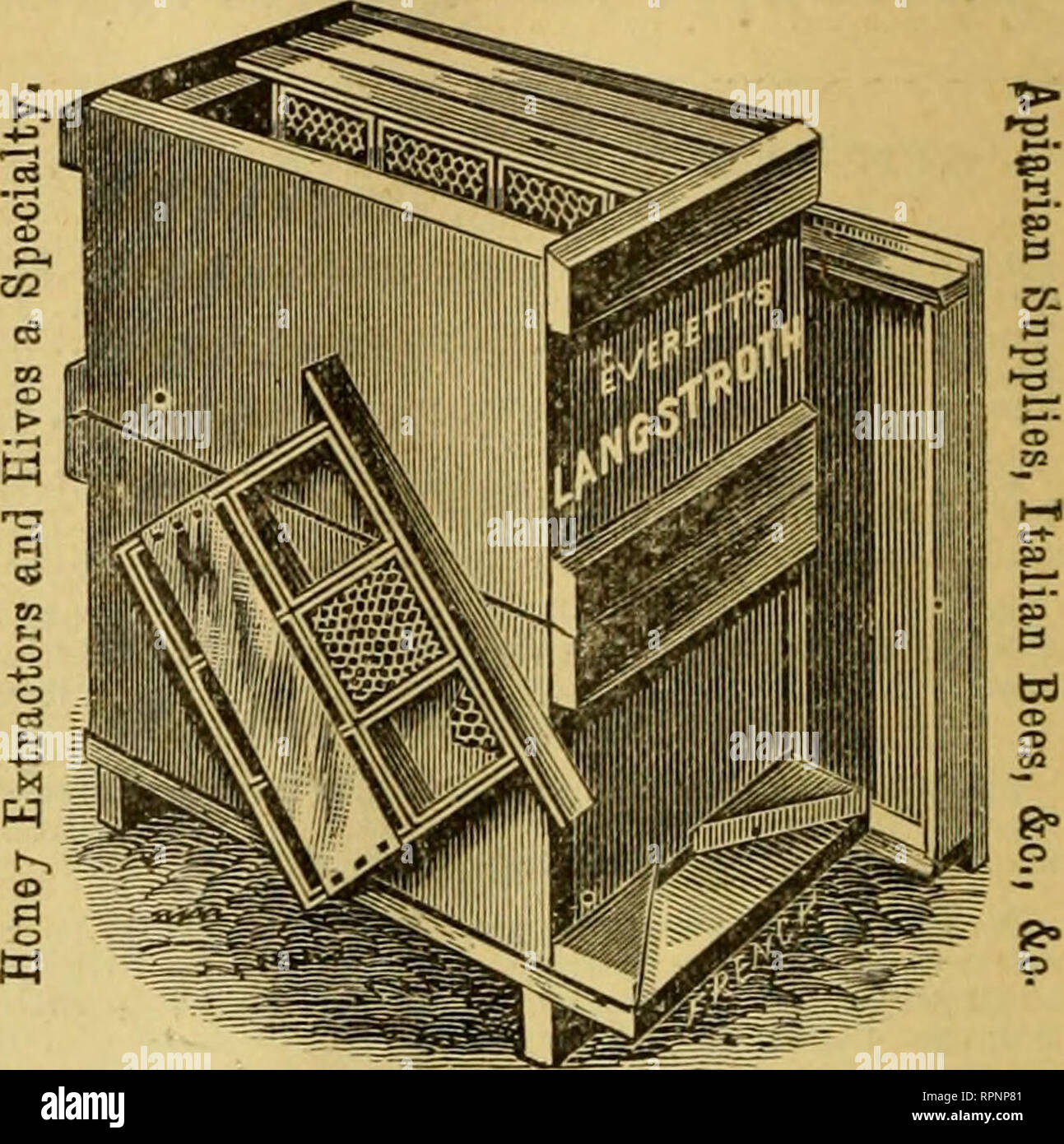 American Bee Journal Bee Culture Bees Llyl Everett Bros 107 Monroe St Toledo Ohio Lewis Sections All In One Piece Owing To The Many Sizes Of Sections In Use We Can Not