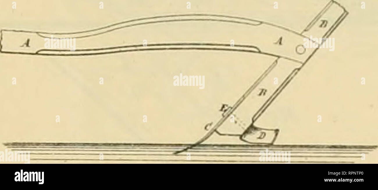 . Allen's digest of plows, with attachments, patented in the United States from A.D. 1789 to January 1883 ... Plows; Patents. WITNESSEi ff^ H. D. TEEKELL Soraper Attaoliment for Shovel-PIuw. No. 206,505. Patented iuly 30, 1878. fiyj. f'/r ? wmressES; IKVEMTOE: W, W. HAE?EY. Cotton-CultiTator. J. L. PTJGH. Corn and Cotton Scraper. No. 208.088. Patented Sept. 17, 1878. -X^/. No. 216.059. Patented June 3, 1879.. Please note that these images are extracted from scanned page images that may have been digitally enhanced for readability - coloration and appearance of these illustrations may not perfe Stock Photo
