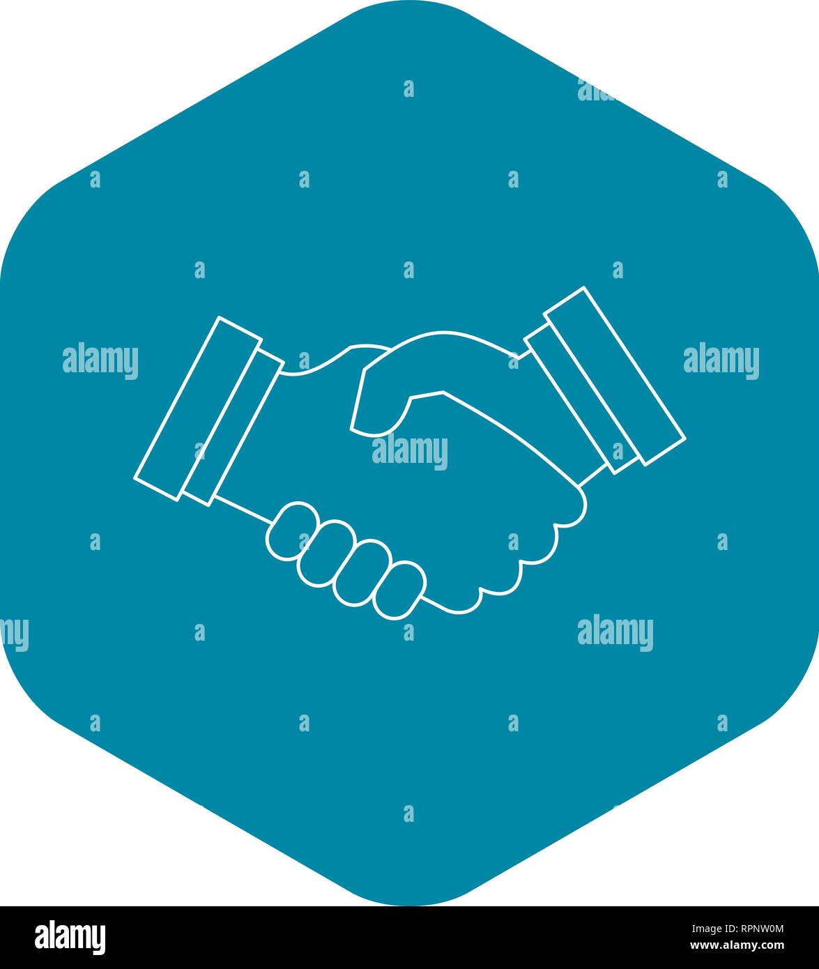 Contract agreement icon, outline style Stock Vector Image & Art - Alamy