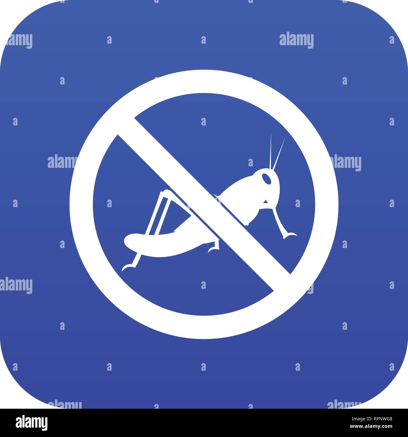 No locust sign icon digital blue Stock Vector Image & Art - Alamy