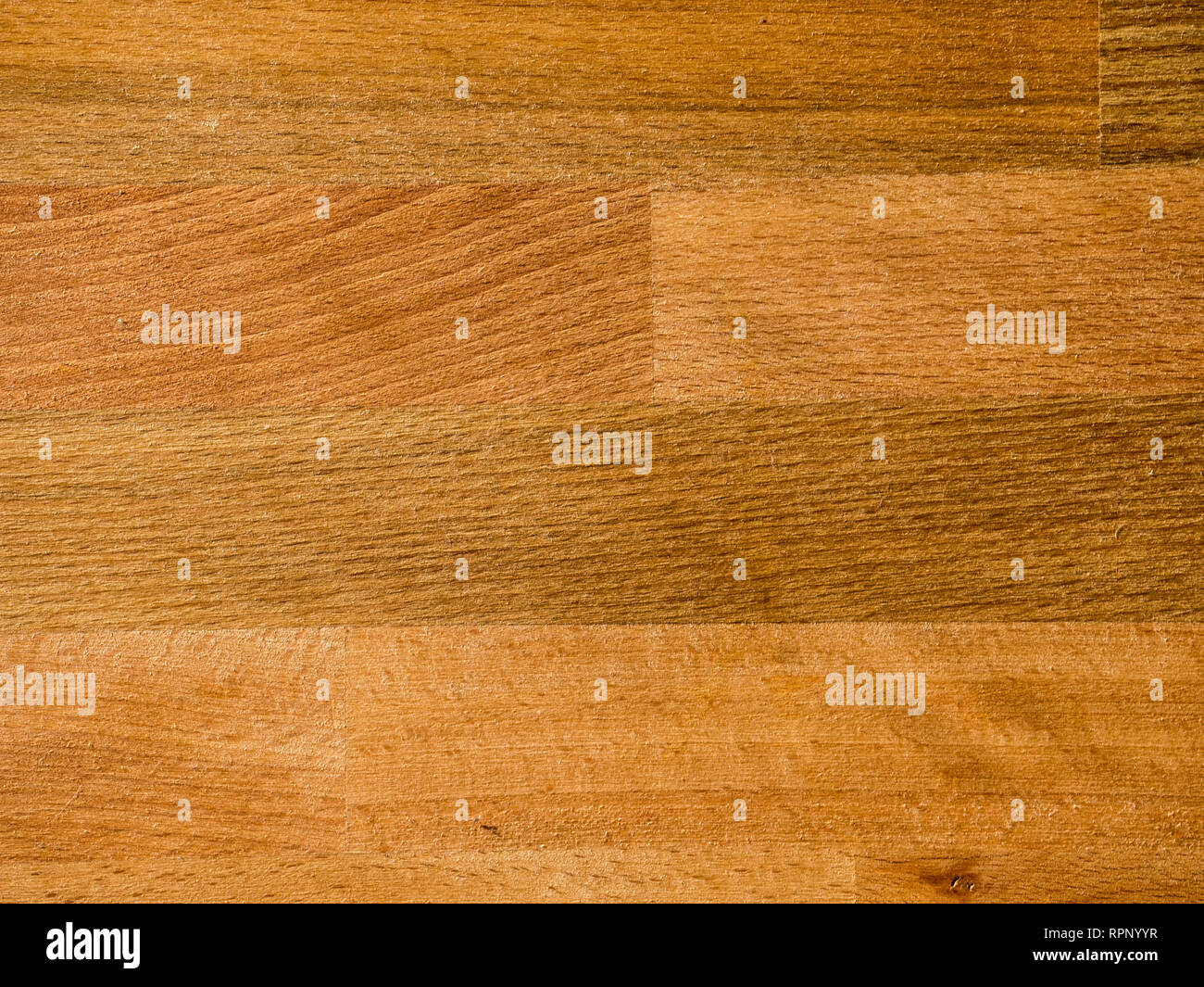 wooden plank desk table background texture top view, close up Stock