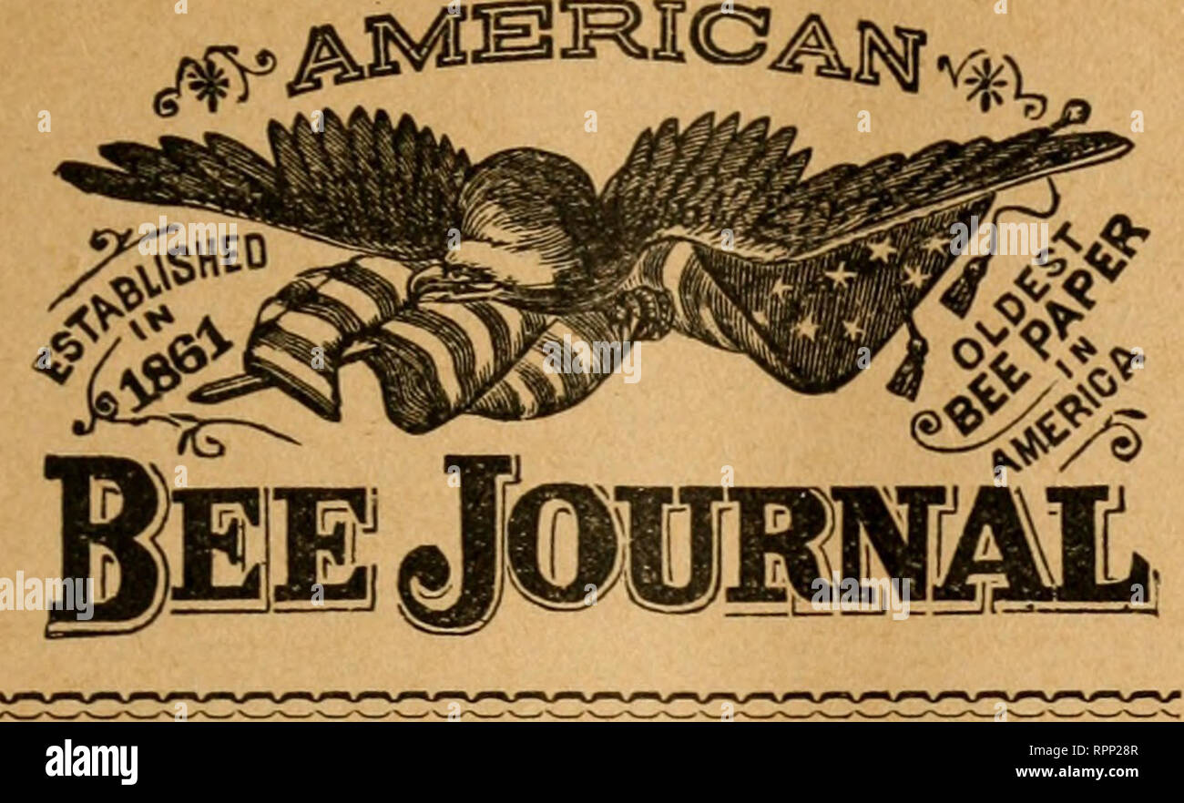 . American bee journal. Bee culture; Bees. AMERICAN BEE JOURNAL. 133. ADVERTISIlXCi RAXES. 20 cents w line of Space, eacli insertion. So Advertisement inserted for less than $1.00. A line of this type will admit about eight words. One Inch will contain Twelve lines. Editorial Notices, 50 cents per line. Special Notices, 30 cents per line. Transient Advertisements must be paid for IN ADVANCE. DISCOUNTS.—On 10 lines, or more, 4 times, 10 ^ cent.; 8 times, 15 ^ cent.; 13 times, 20 ^ cent.; 26 times, 30 f cent.; 52 times, 40 ^ cent. ^n 20 lines, or more, 4 times, 15 ^ cent.; 8 times, 20 ^ cent.; 1 Stock Photo