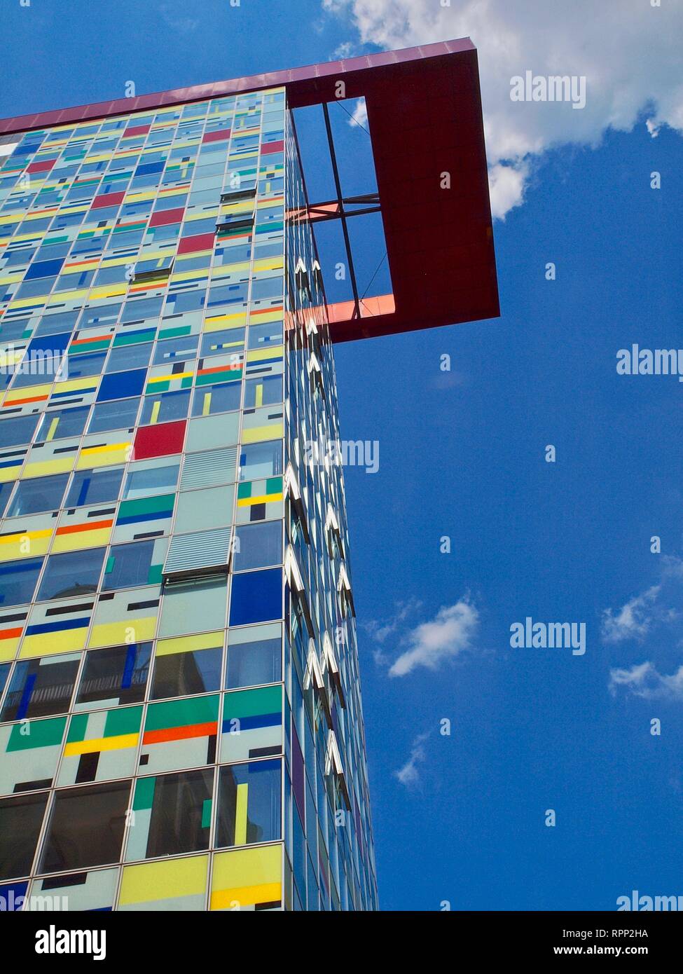 Gehry building at the media harbor of Duesseldorf in Germany Stock Photo