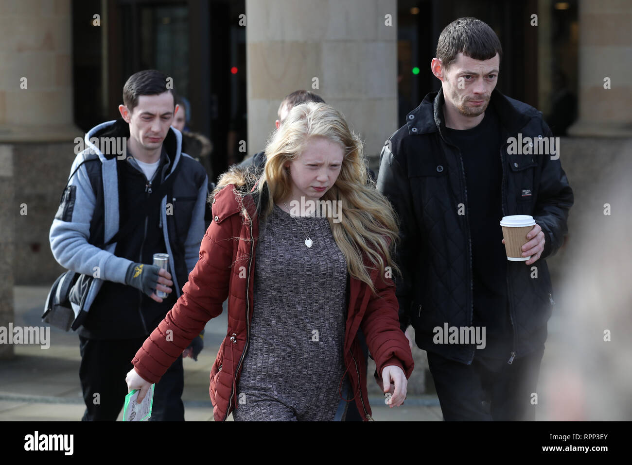 Georgina Lochrane arrives at the High Court in Glasgow, following the ...