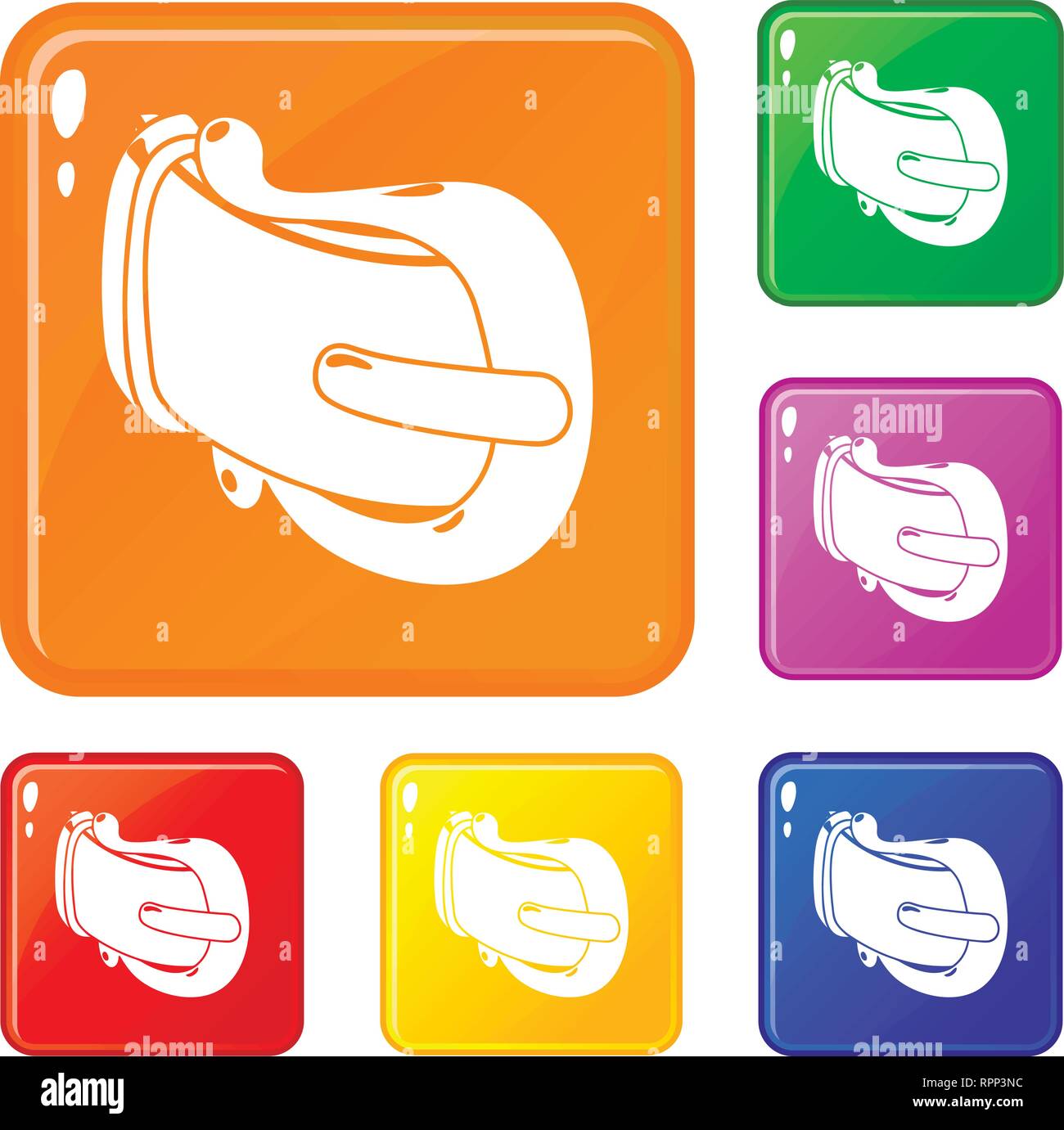 Modern woman belt icons set vector color Stock Vector Image & Art - Alamy