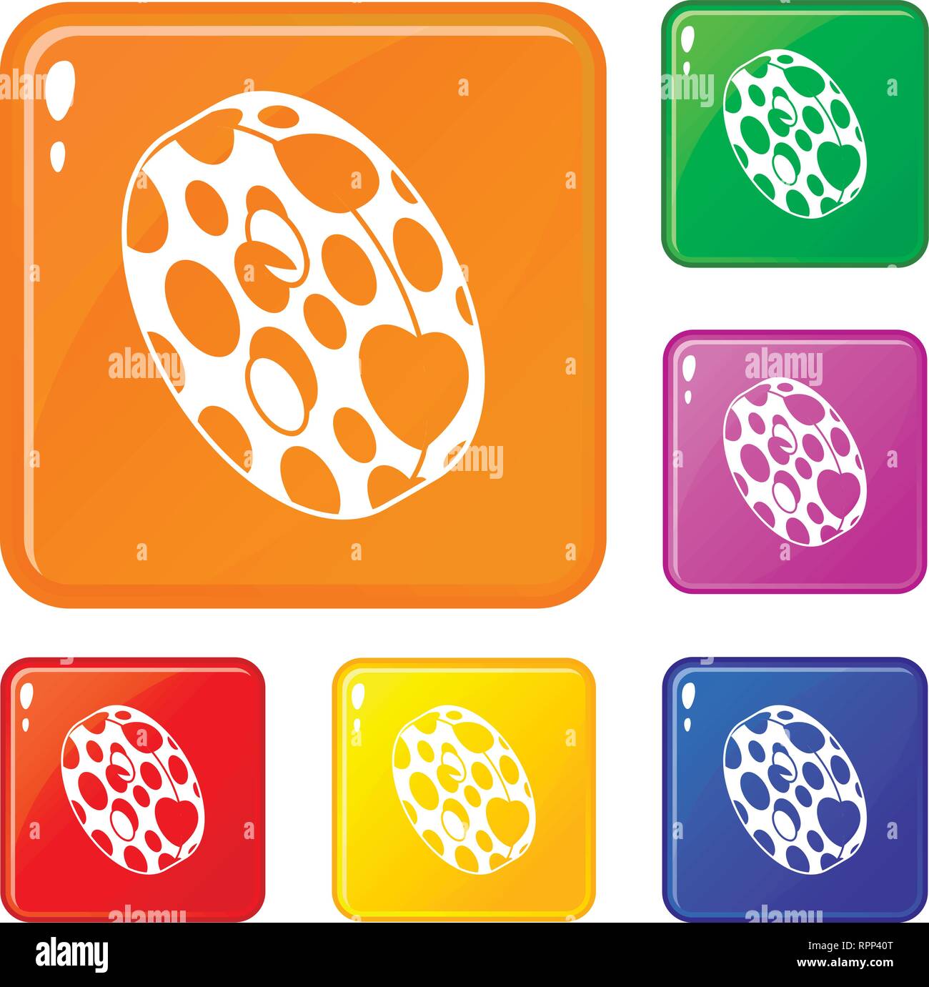 Clothes button icons set vector color Stock Vector Image & Art - Alamy