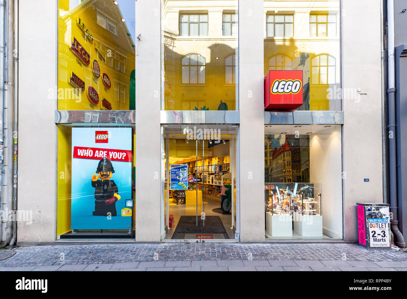 LEGO shop in Copenhagen, Denmark Stock Photo