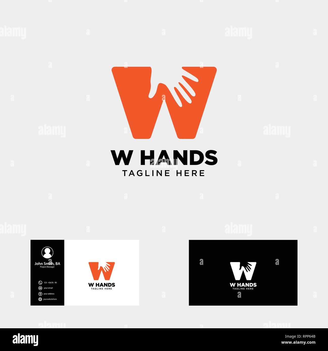 minimal w letter, initial hand logo template vector illustration icon ...