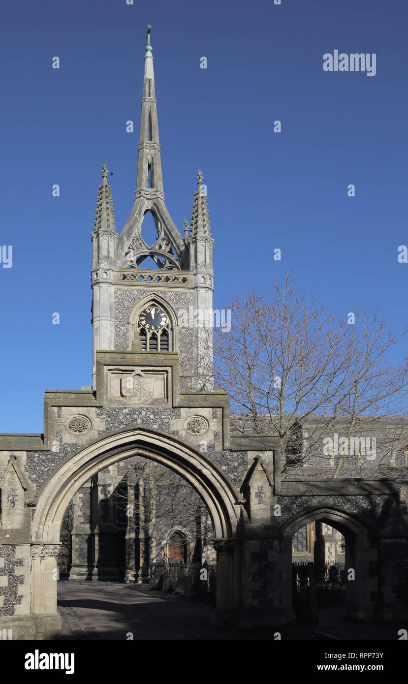 the parish church of st mary of charity in faversham kent Stock Photo