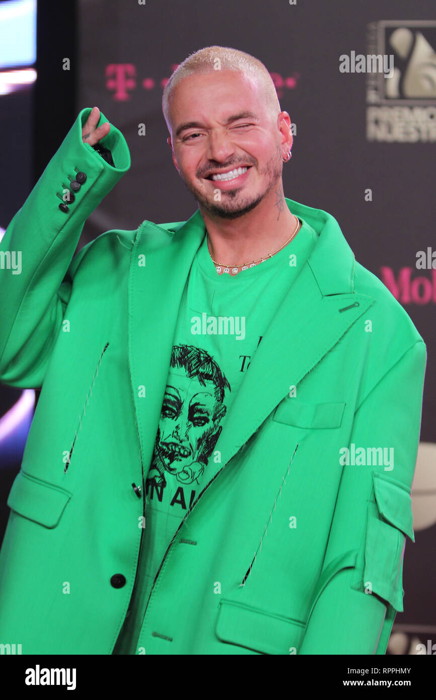 Miami Fl Usa 21st Feb 19 J Balvin At The 31st Annual Premio Lo Nuestro At The Americanairlines Arena In Miami Florida On February 21 19 Credit Majo Grossi Media Punch Alamy Live News