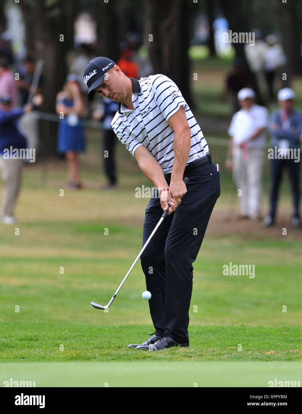 Mexico City, Mexico. 22nd Feb, 2019. Bryson DeChambeau of the United States  competes during the World Golf Championships-Mexico Championship 2019, held  at the Chapultepec Golf Club, in Mexico City, capital of Mexico,