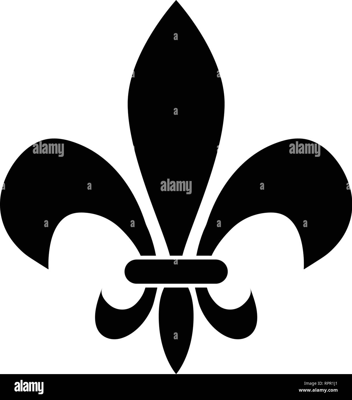 Fleur de lis icon design template vector isolated illustration Stock