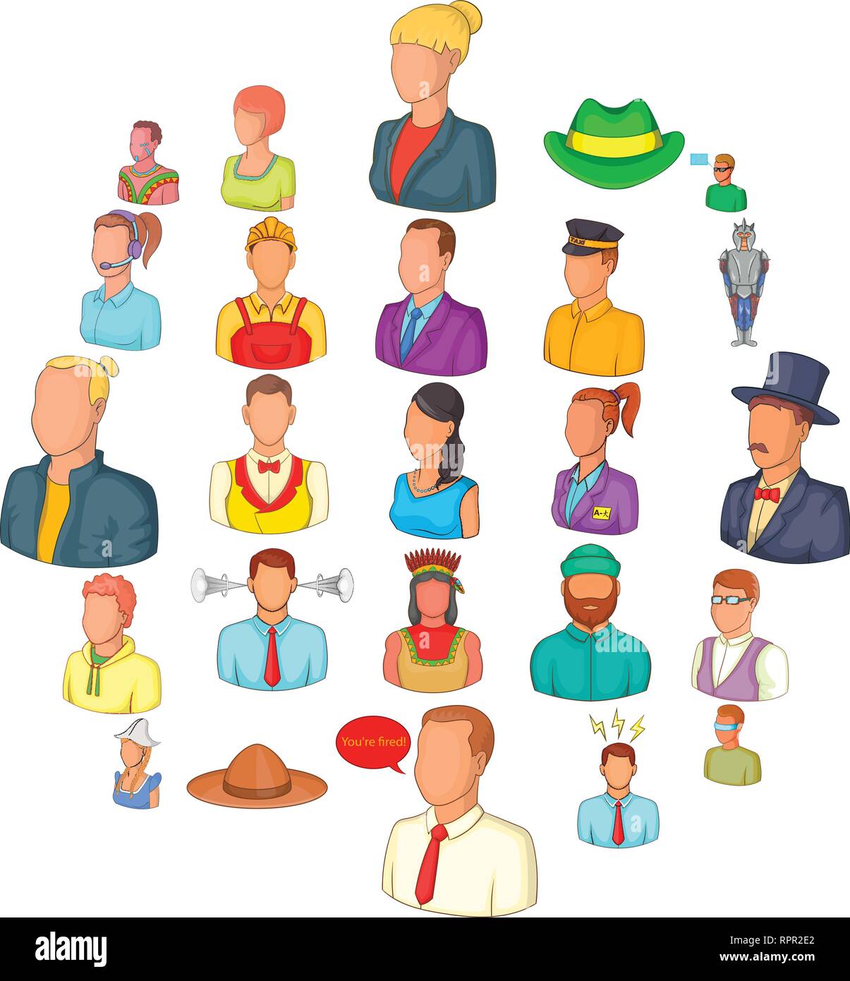 Companion icons set, cartoon style Stock Vector Image & Art - Alamy
