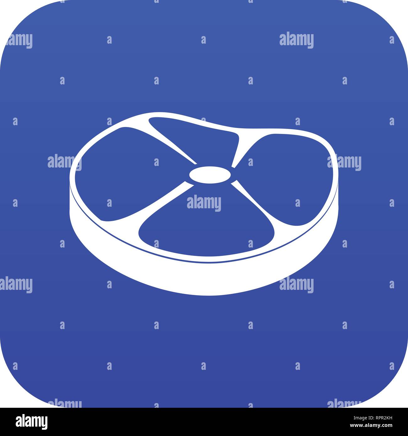 Steak icon digital blue Stock Vector Image & Art - Alamy
