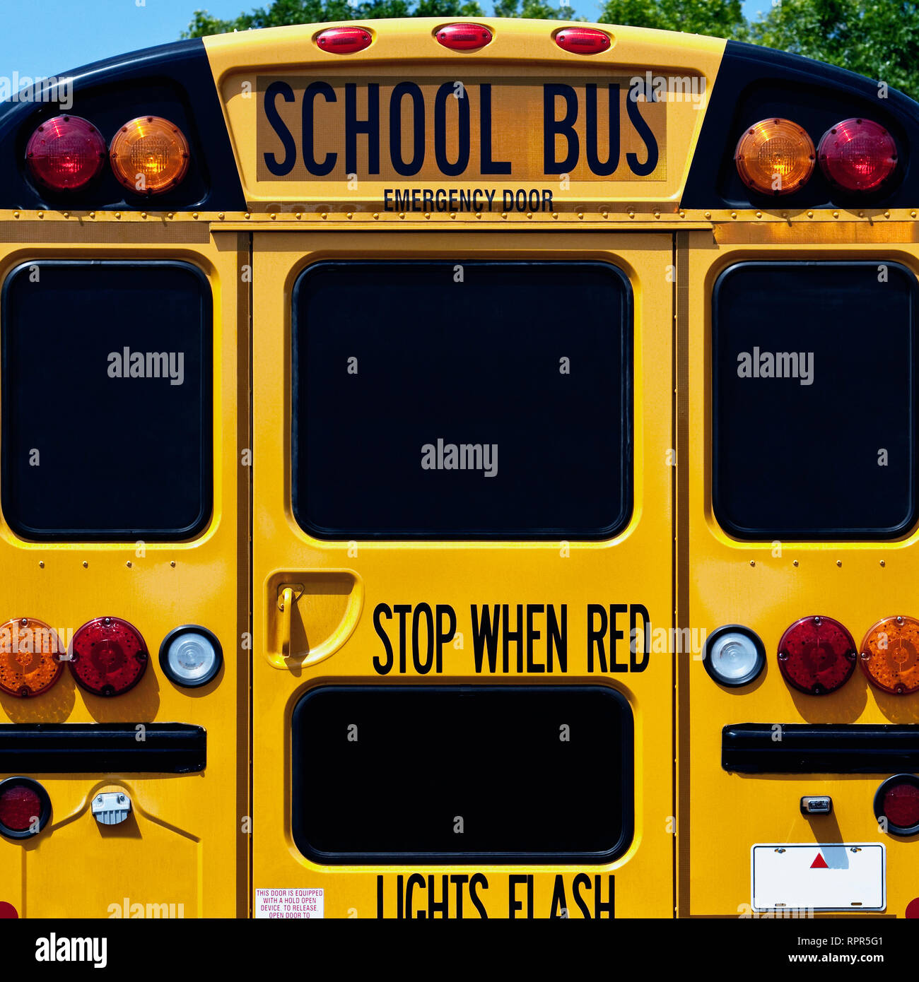 Yellow school bus Stock Photo - Alamy