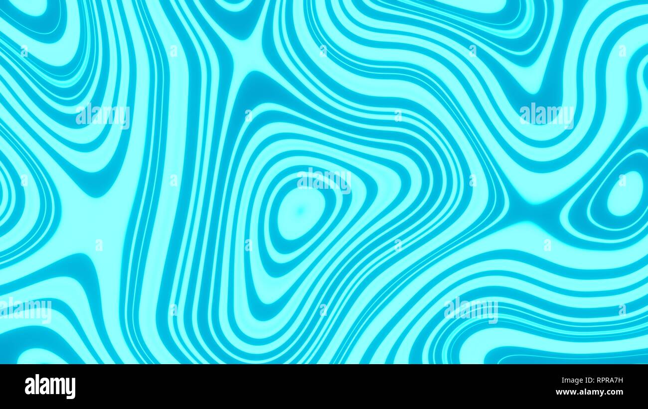 8K UHD Blue and Cyan Abstract Psychedelic Blob Wallpaper Stock Photo