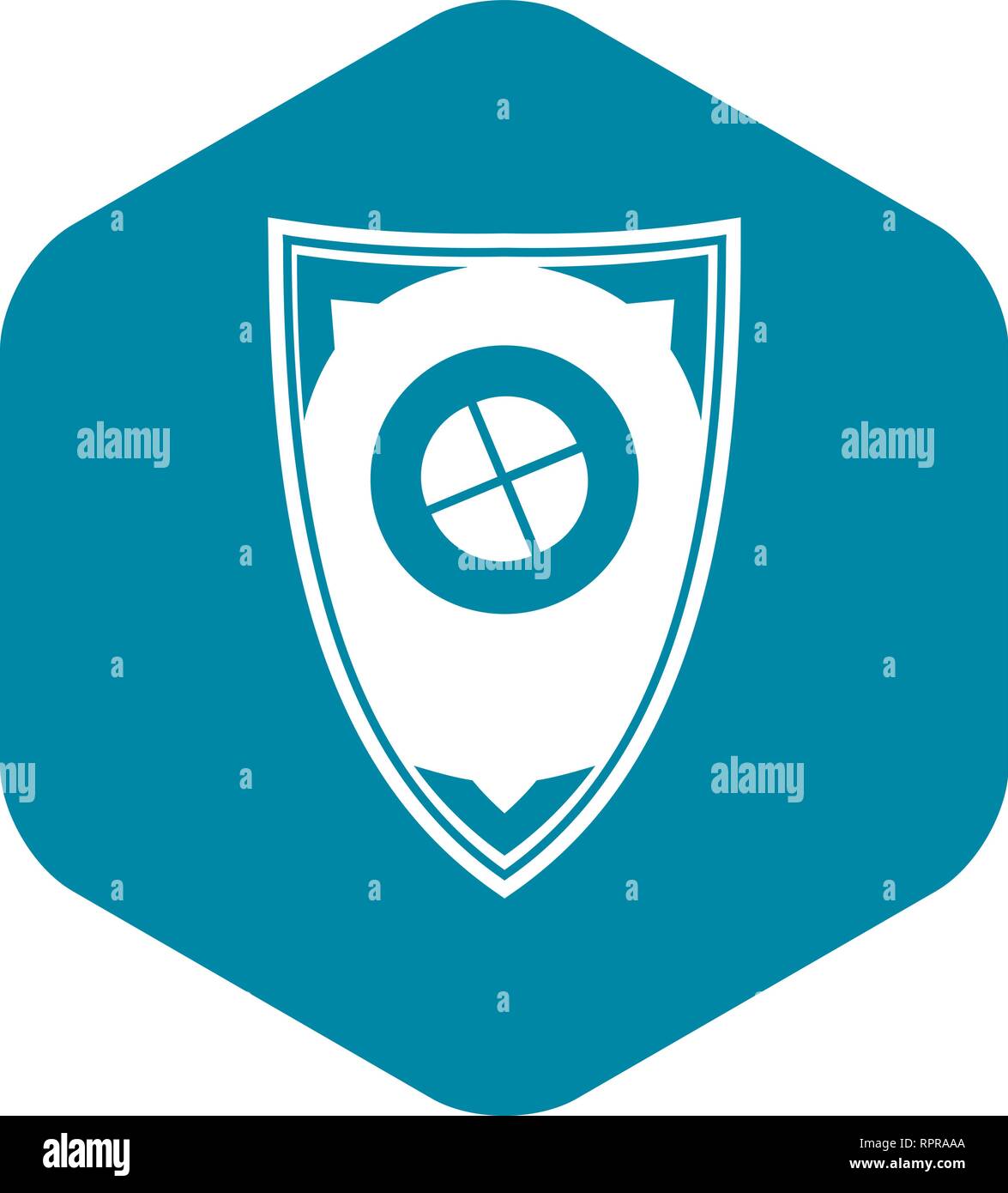 Shield icon, simple style Stock Vector Image & Art Alamy