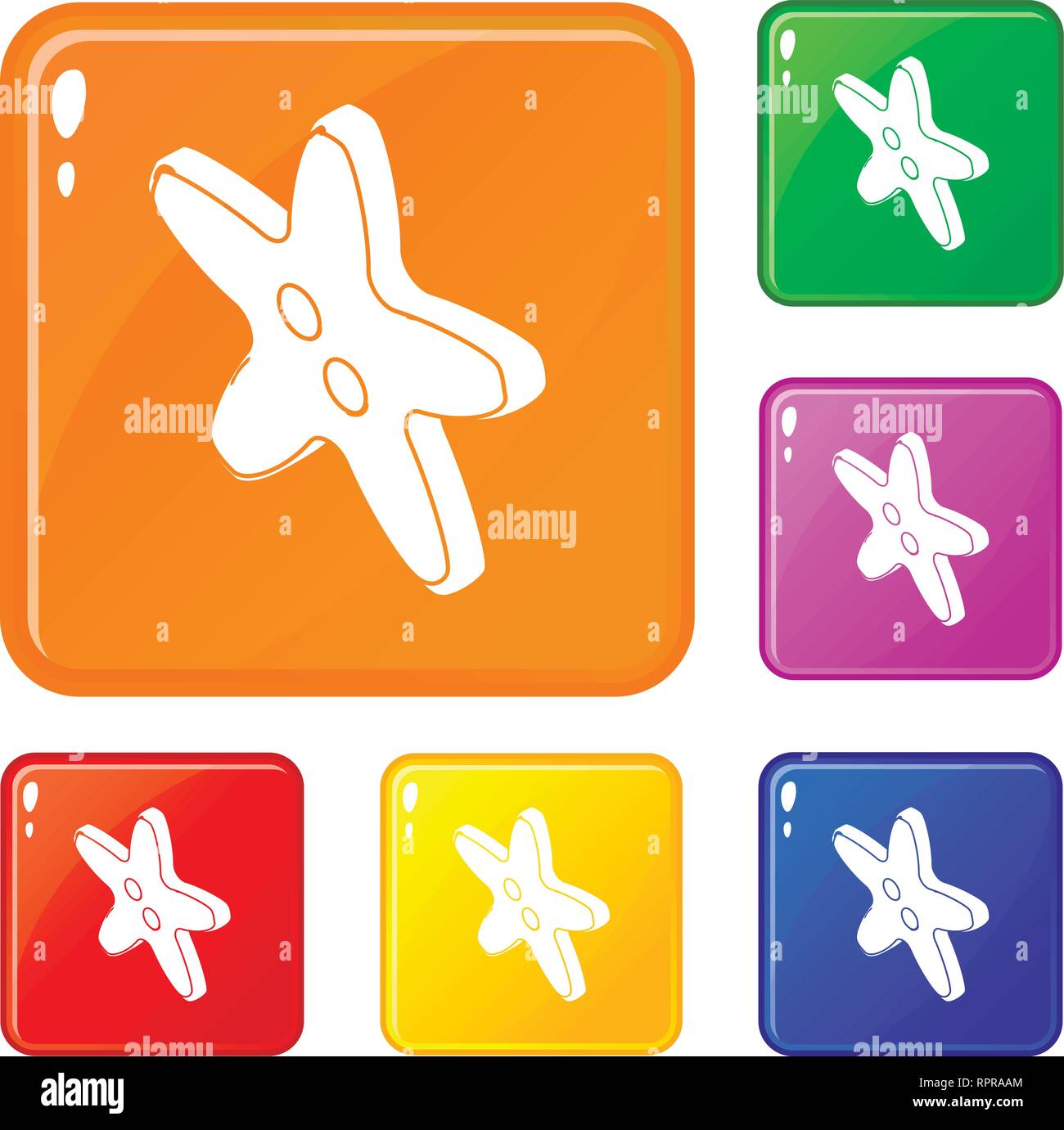 Star clothes button icons set vector color Stock Vector Image & Art - Alamy