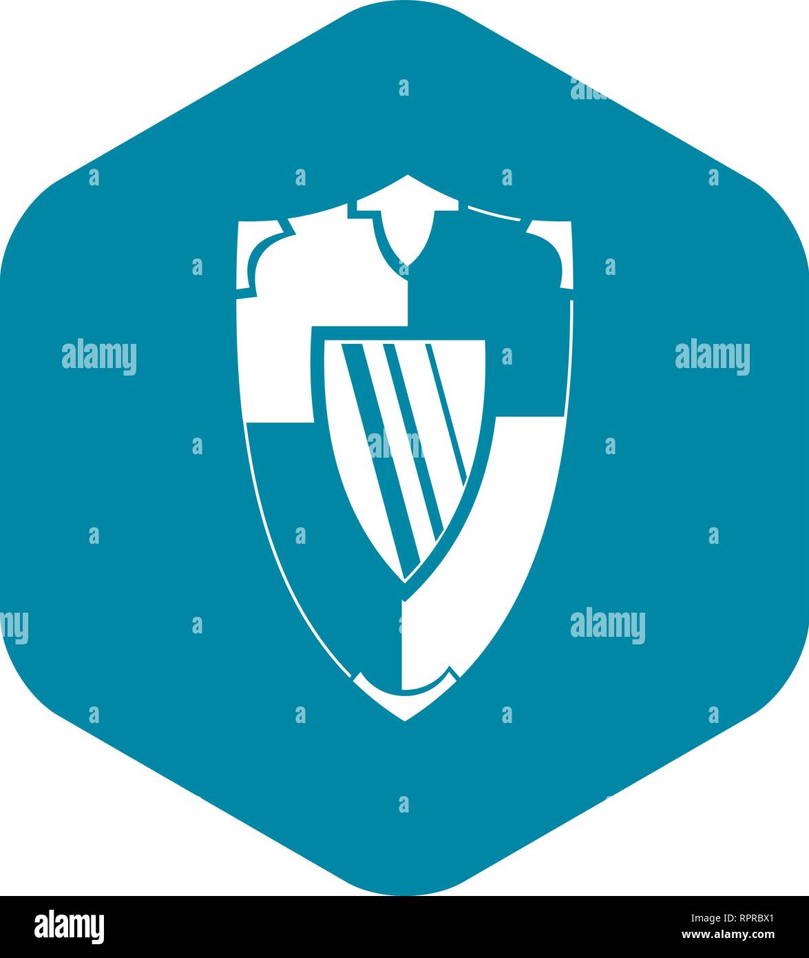 Shield icon, simple style Stock Vector Image & Art Alamy