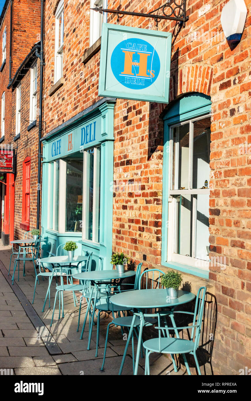 English Village H's Cafe Deli in Market Place, Tickhill in the
