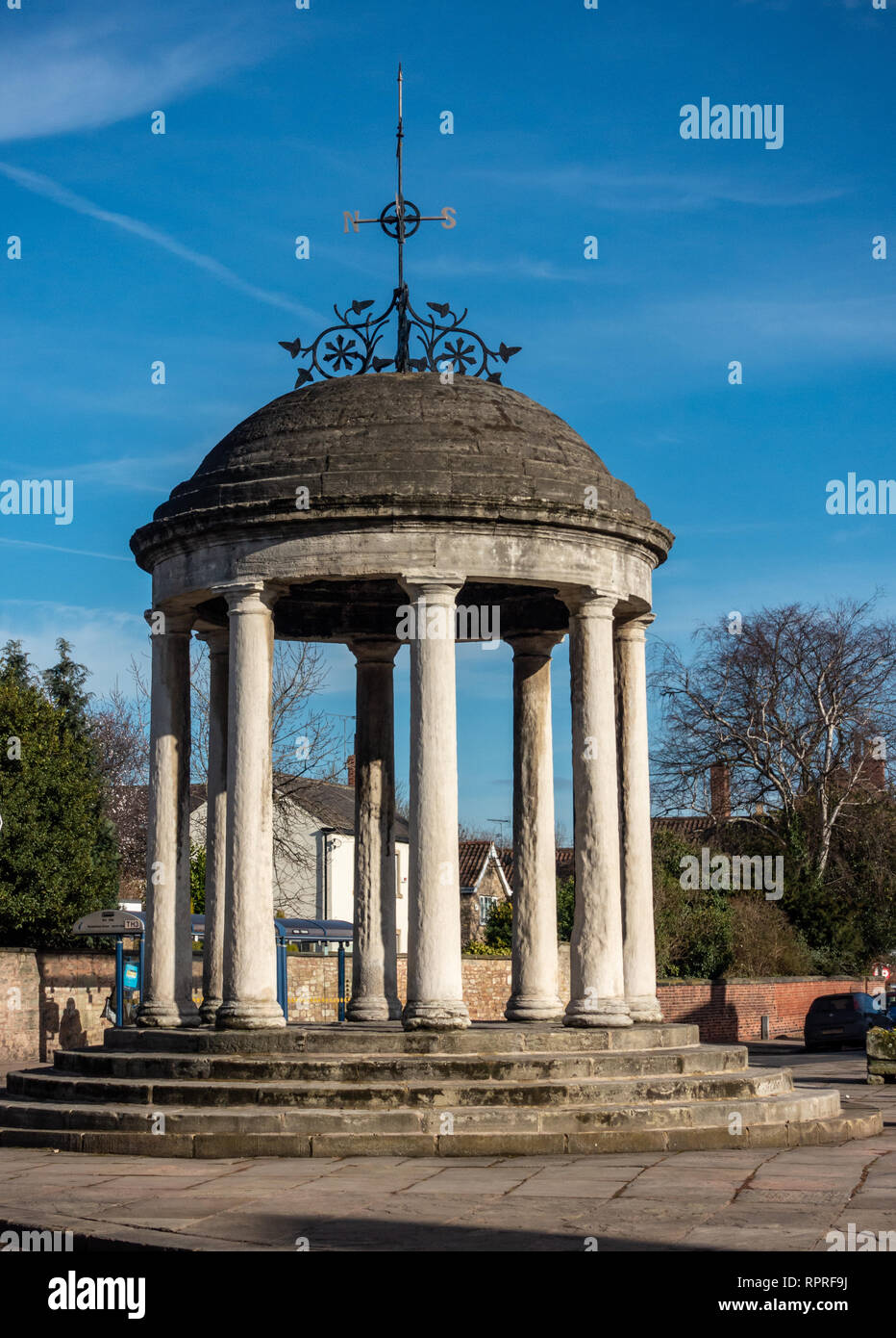 The Buttercross monument in Market Place, Tickhill in the Metropolitan