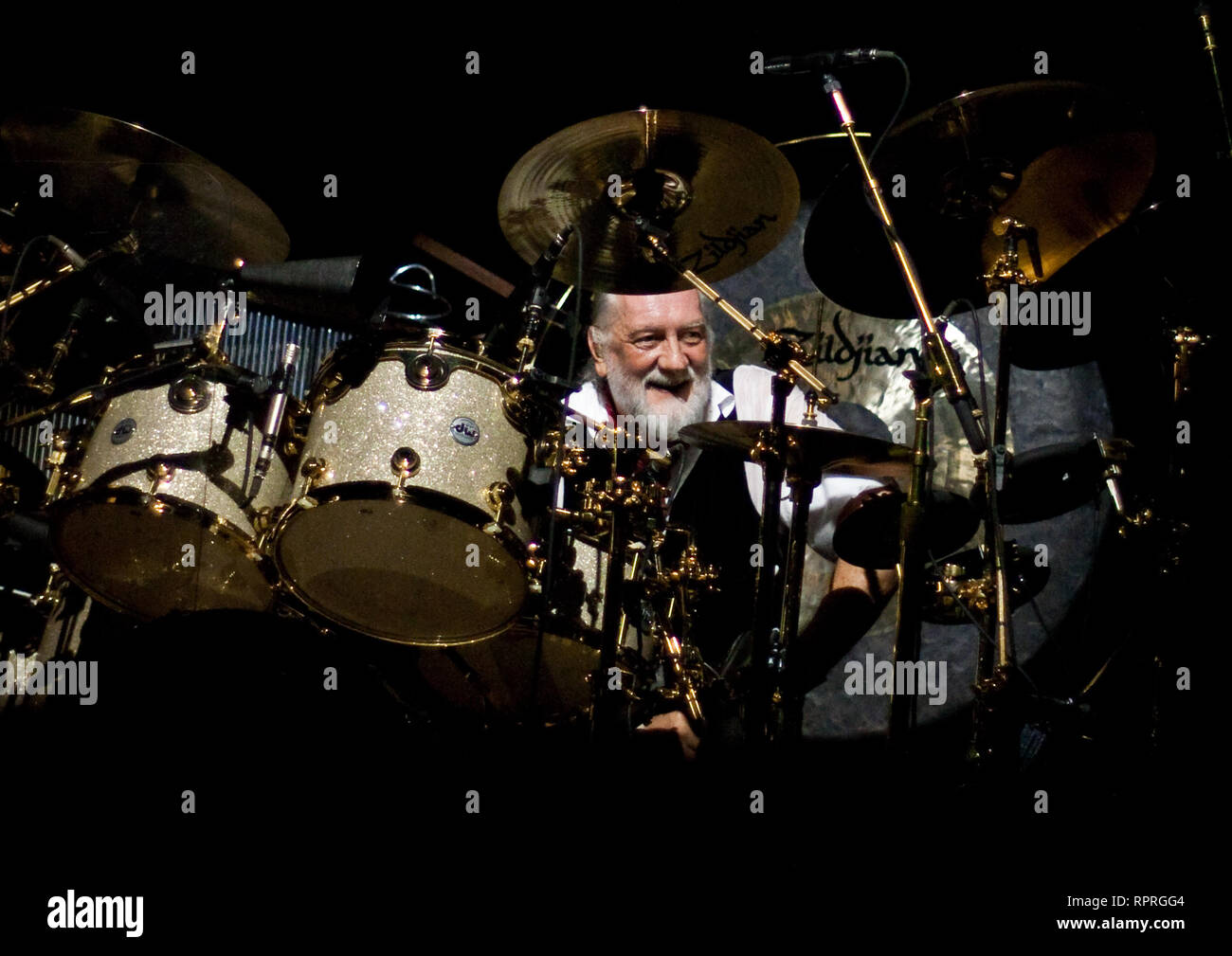Mick Fleetwood, English drummer, performed with rock band ...