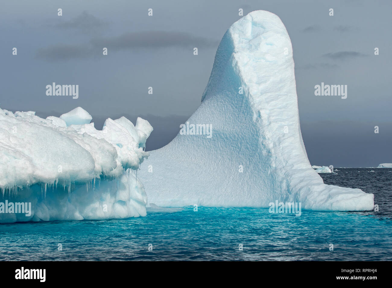 Sculptured Iceberg in Active Sound Stock Photo