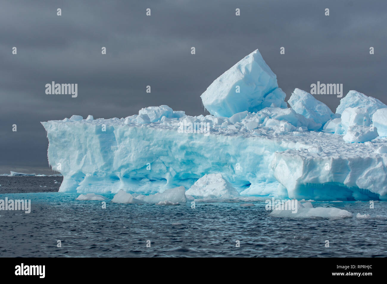 Sculptured Iceberg in Active Sound Stock Photo