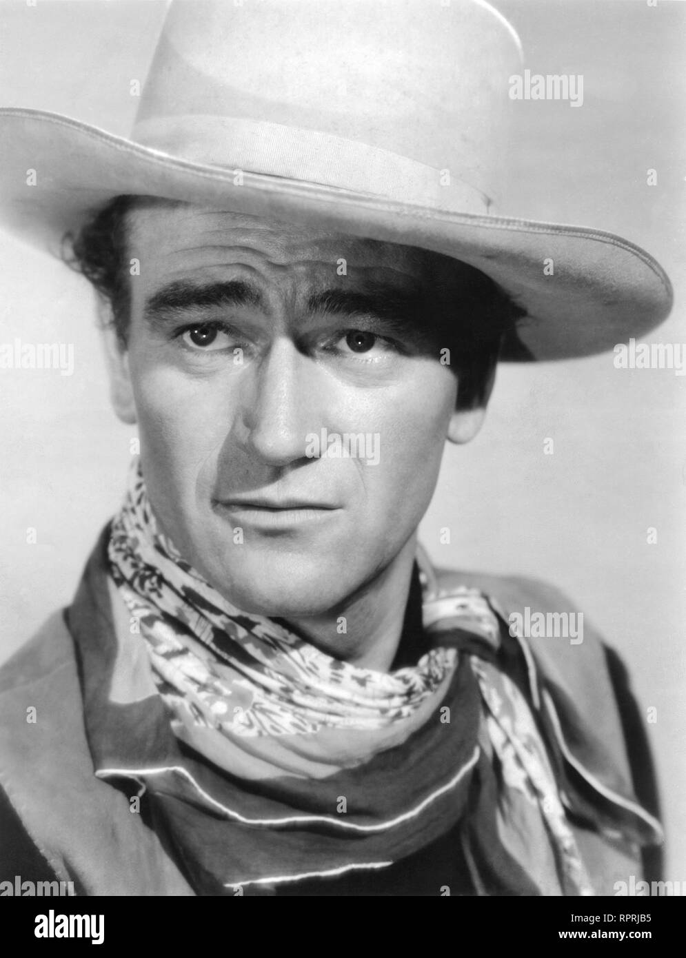 JOHN WAYNE classic cowboy portrait by George HOMMEL In Old Oklahoma ...