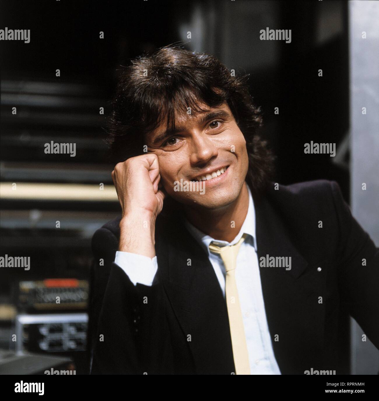 ANDREAS MARTIN / ANDREAS MARTIN, Auftritt in der ZDF-Hitparade, 1983. Grimm/Portrait Stock Photo